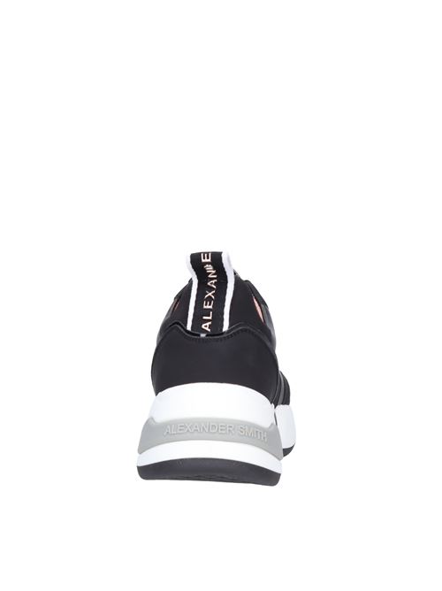 Faux leather and fabric trainers ALEXANDER SMITH | M1D 54BLK MARBLENERO